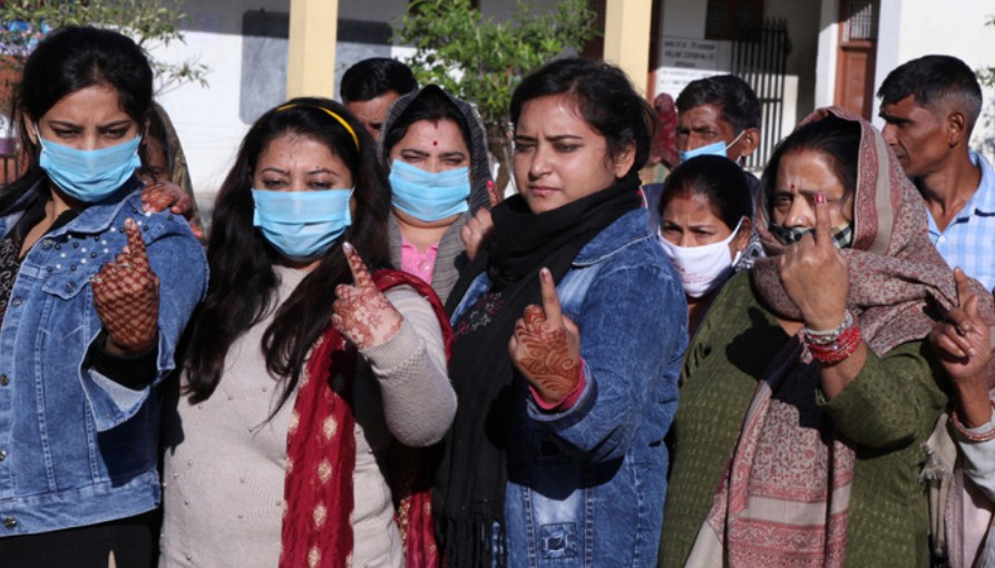 Last phase DDC elections: Voters across age groups, gender flock polling booths to vote amid in Jammu div