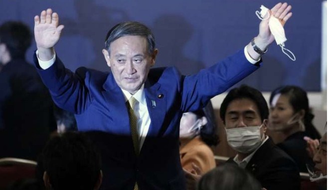 Yoshihide Suga wins party vote for Japan prime minister, to succeed Shinzo Abe